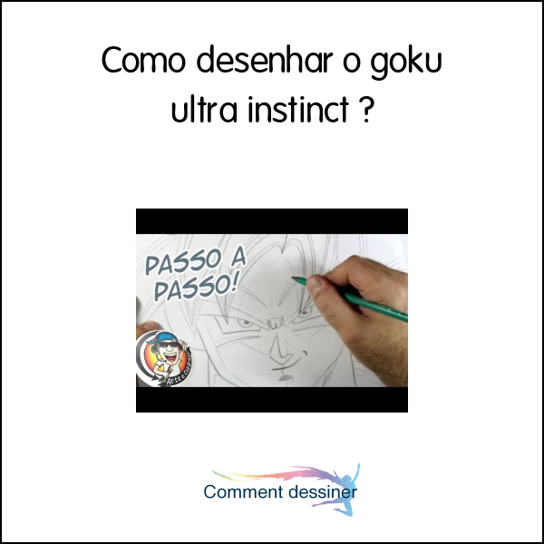 Como desenhar o goku ultra instinct